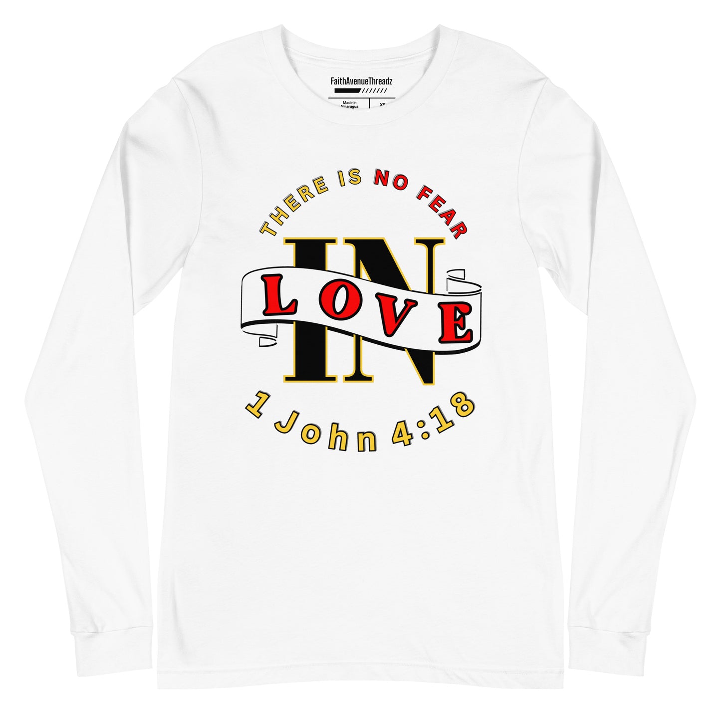 No Fear In Love Christian Long Sleeve Tee