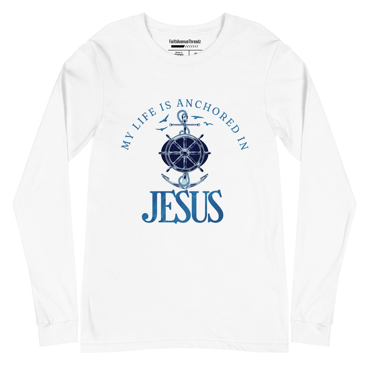 Anchored In Jesus Christian Long Sleeve Tee