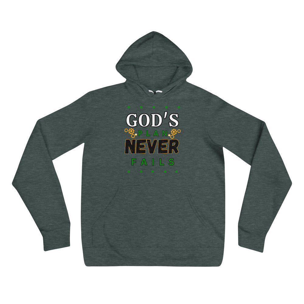 God's Plan Never Fails Christian Hoodie