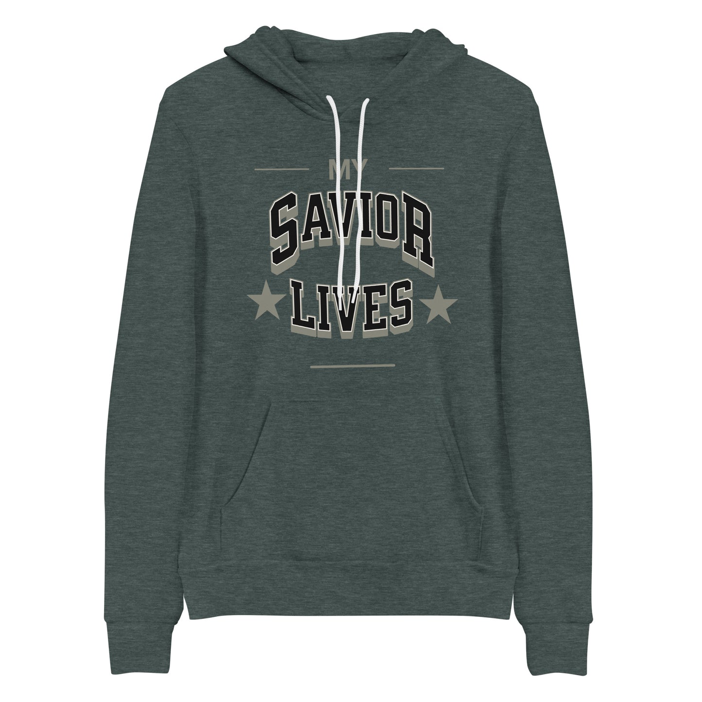 My Savior Lives Christian Hoodie