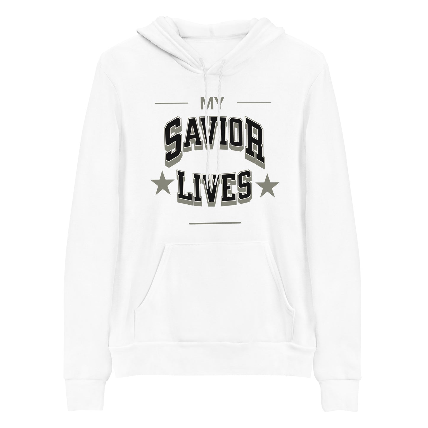 My Savior Lives Christian Hoodie