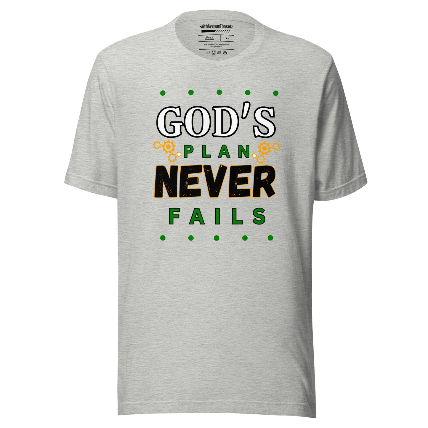 God's Plan Never Fails Christian T-shirt