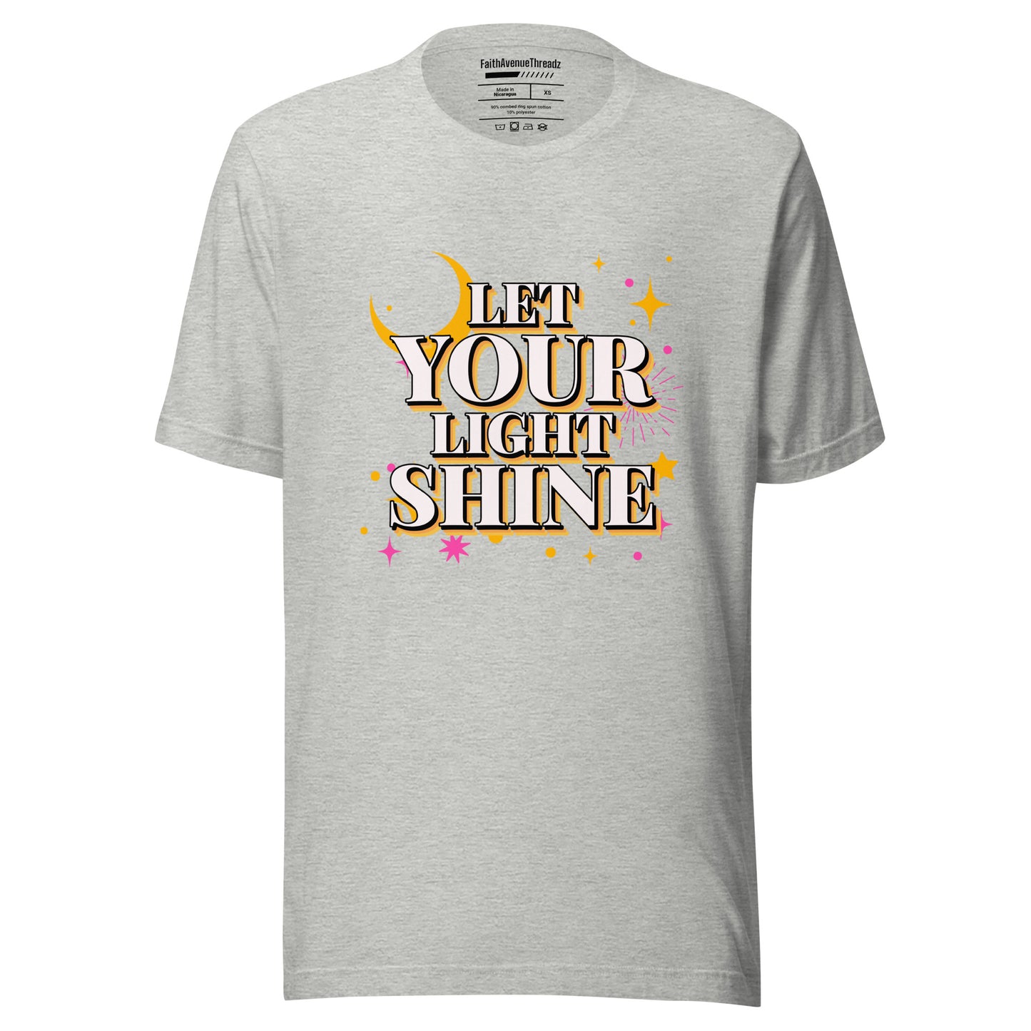 Let Your Light Shine Christian T-shirt