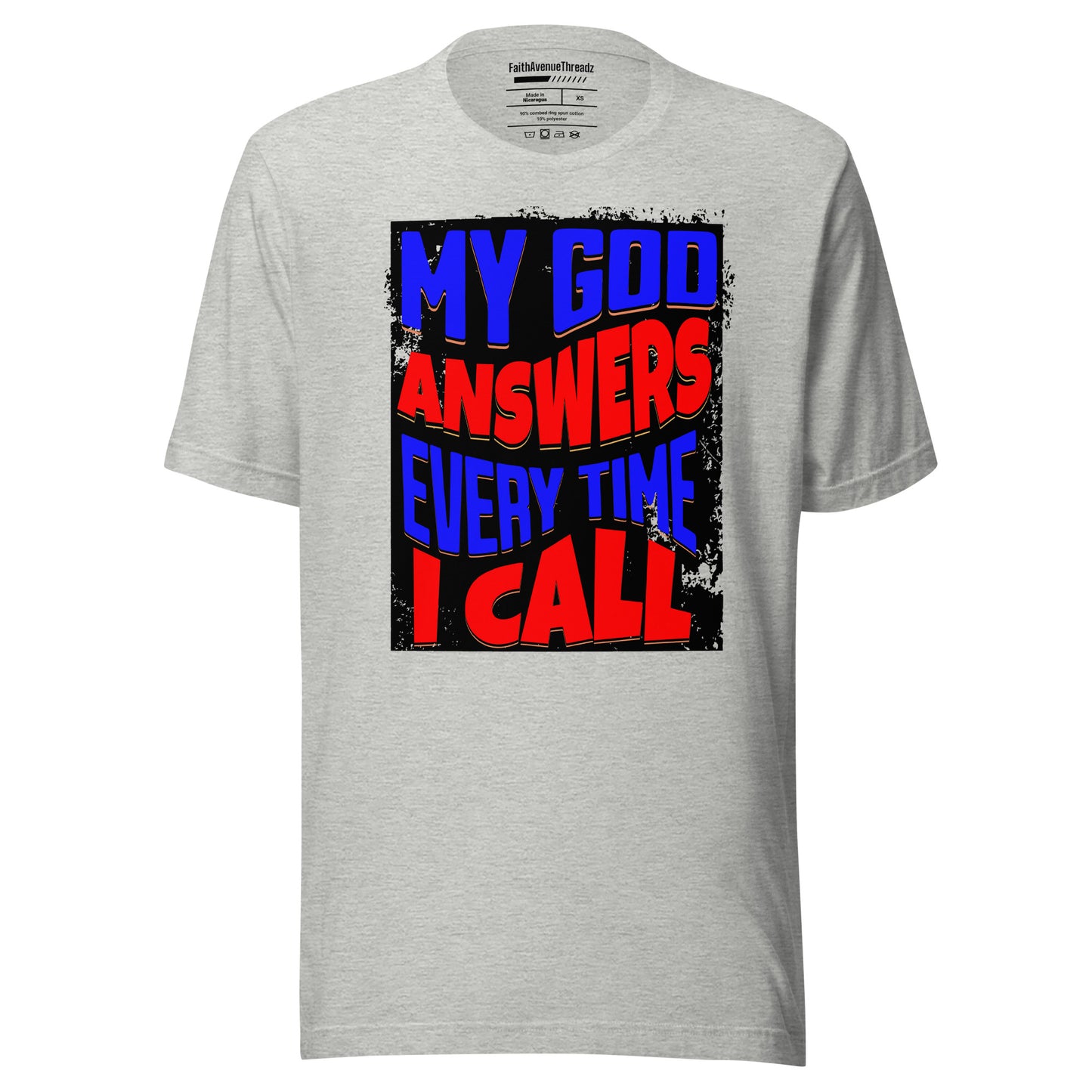 My God Answers Christian T-shirt