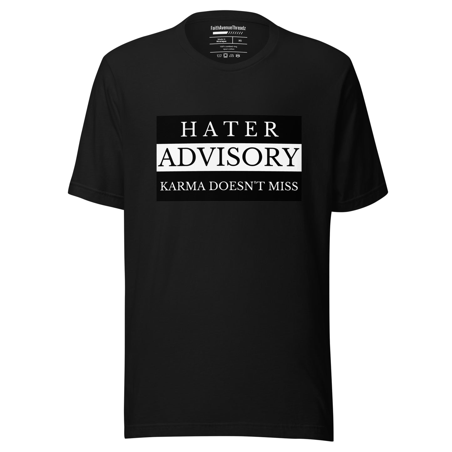Hater Advisory Christian T-shirt