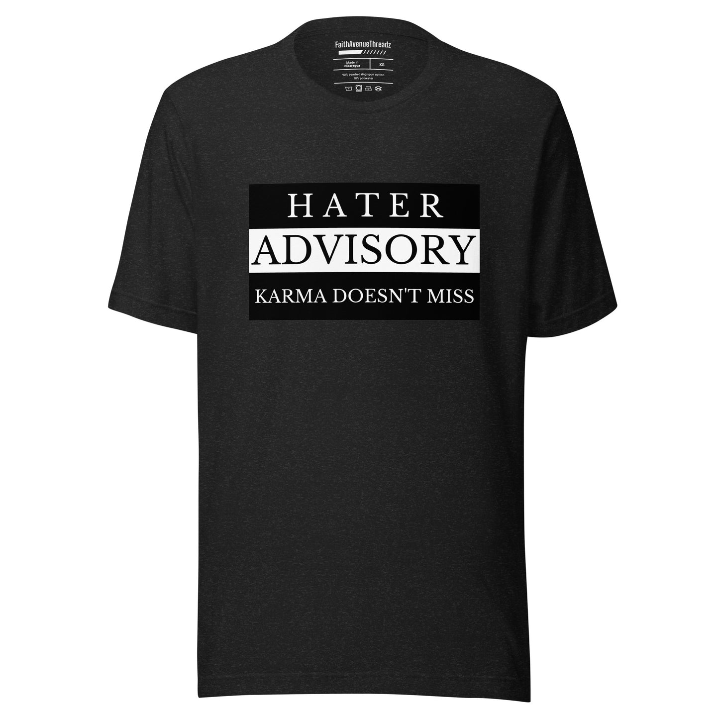 Hater Advisory Christian T-shirt