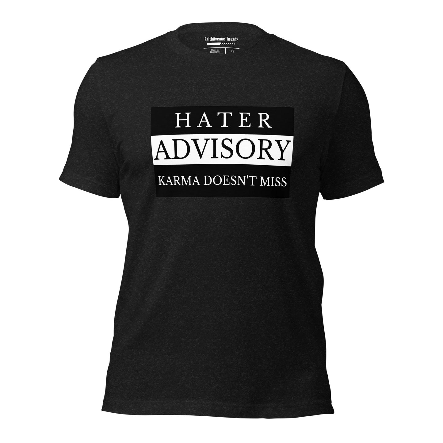 Hater Advisory Christian T-shirt