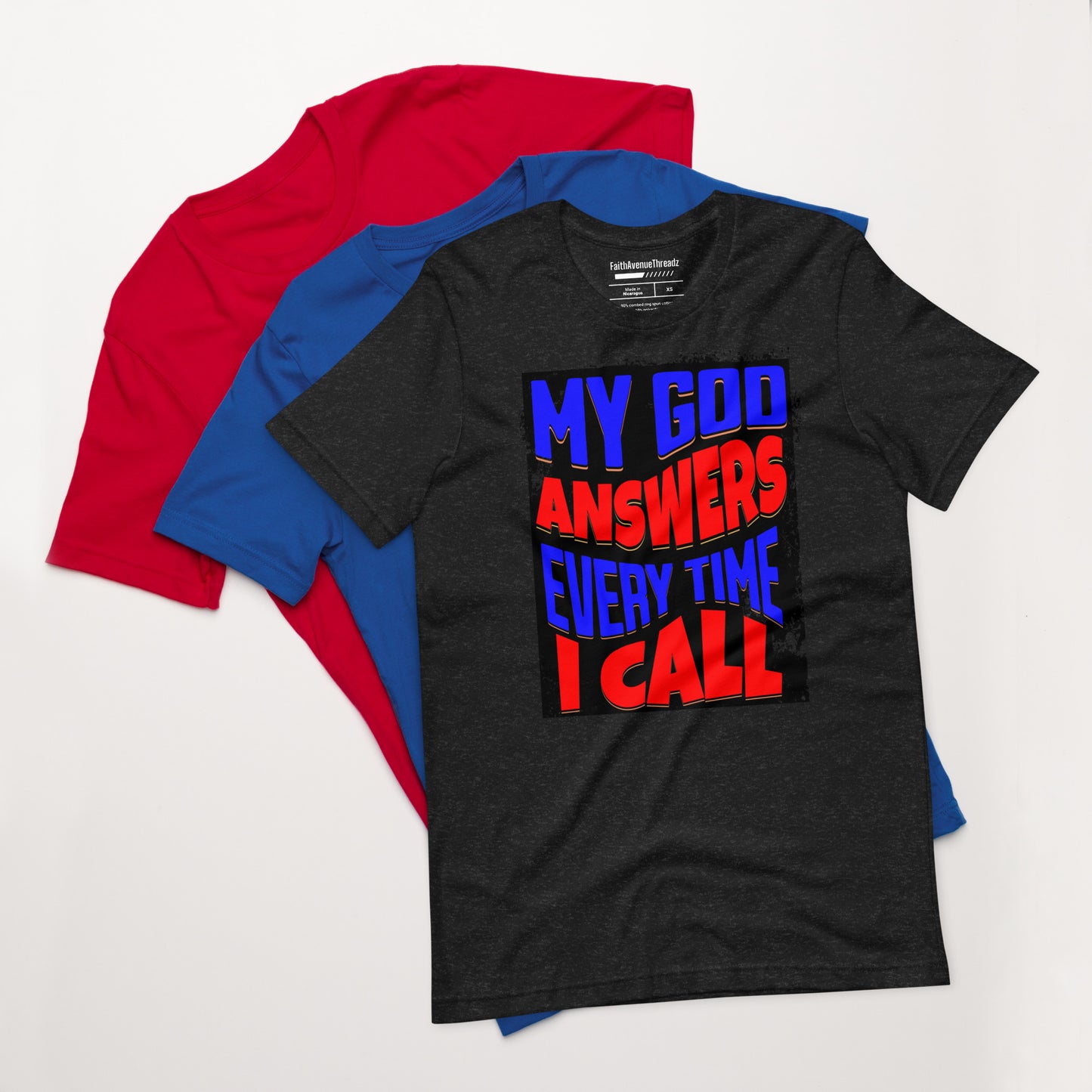 My God Answers Christian T-shirt