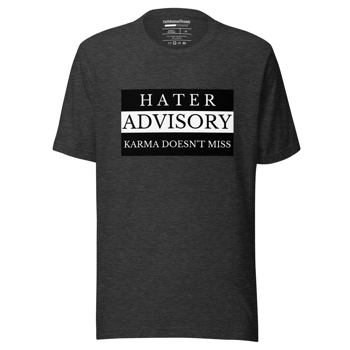Hater Advisory Christian T-shirt