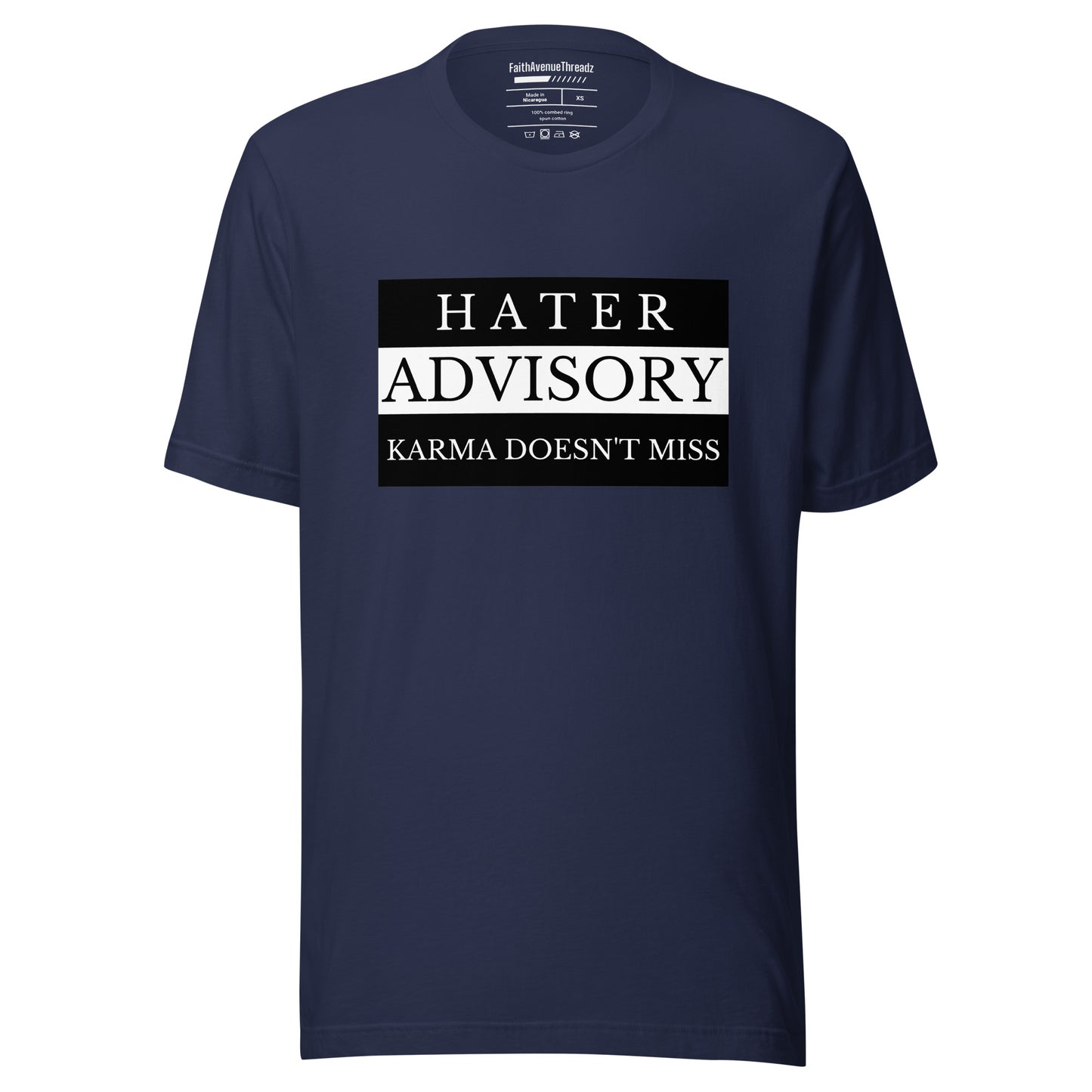 Hater Advisory Christian T-shirt