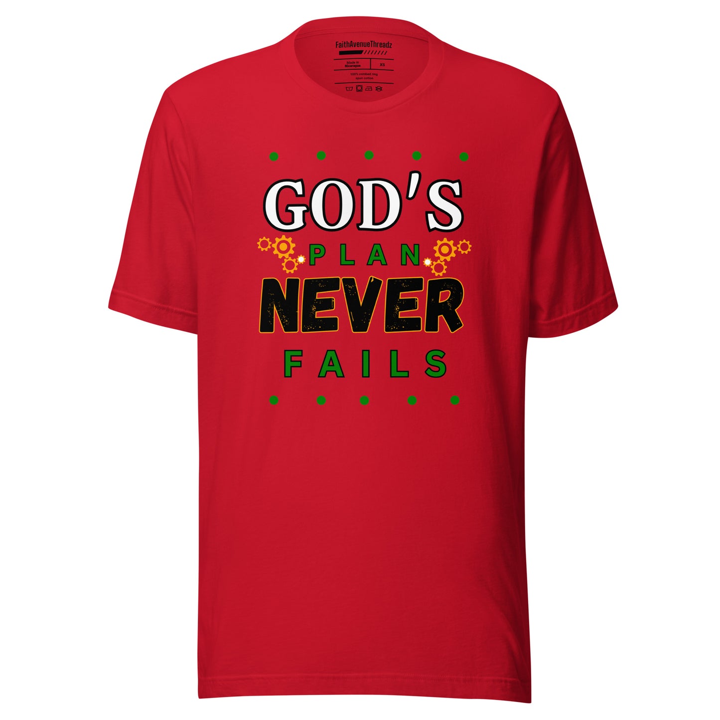 God's Plan Never Fails Christian T-shirt