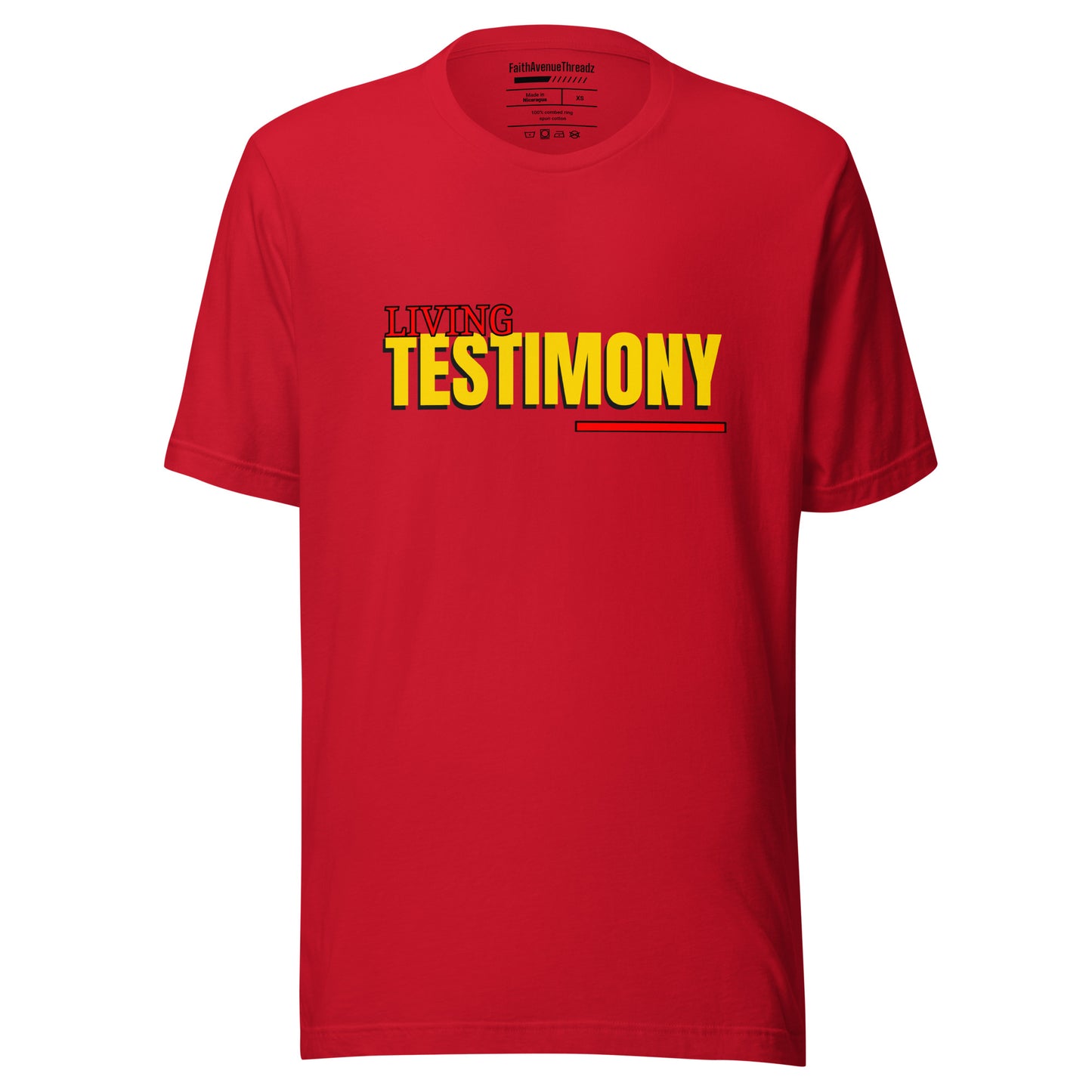 Living Testimony Christian T-shirt