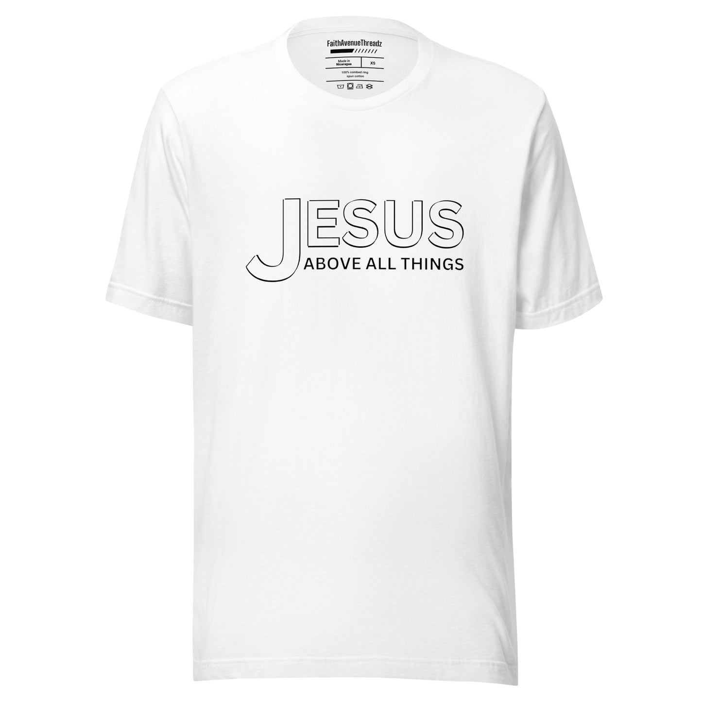 Jesus Above All Things Christian T-shirt