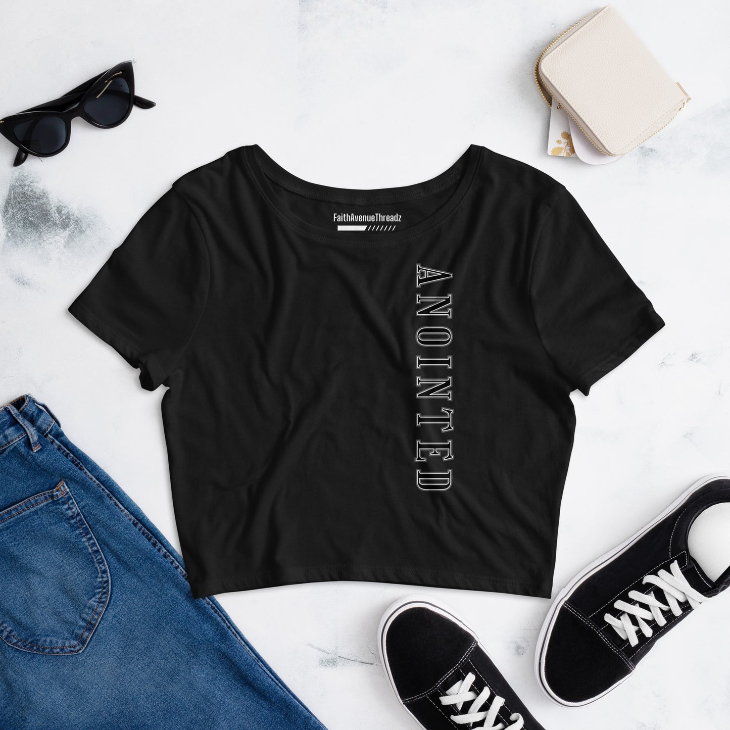 Anointed Christian Crop Top Version 1
