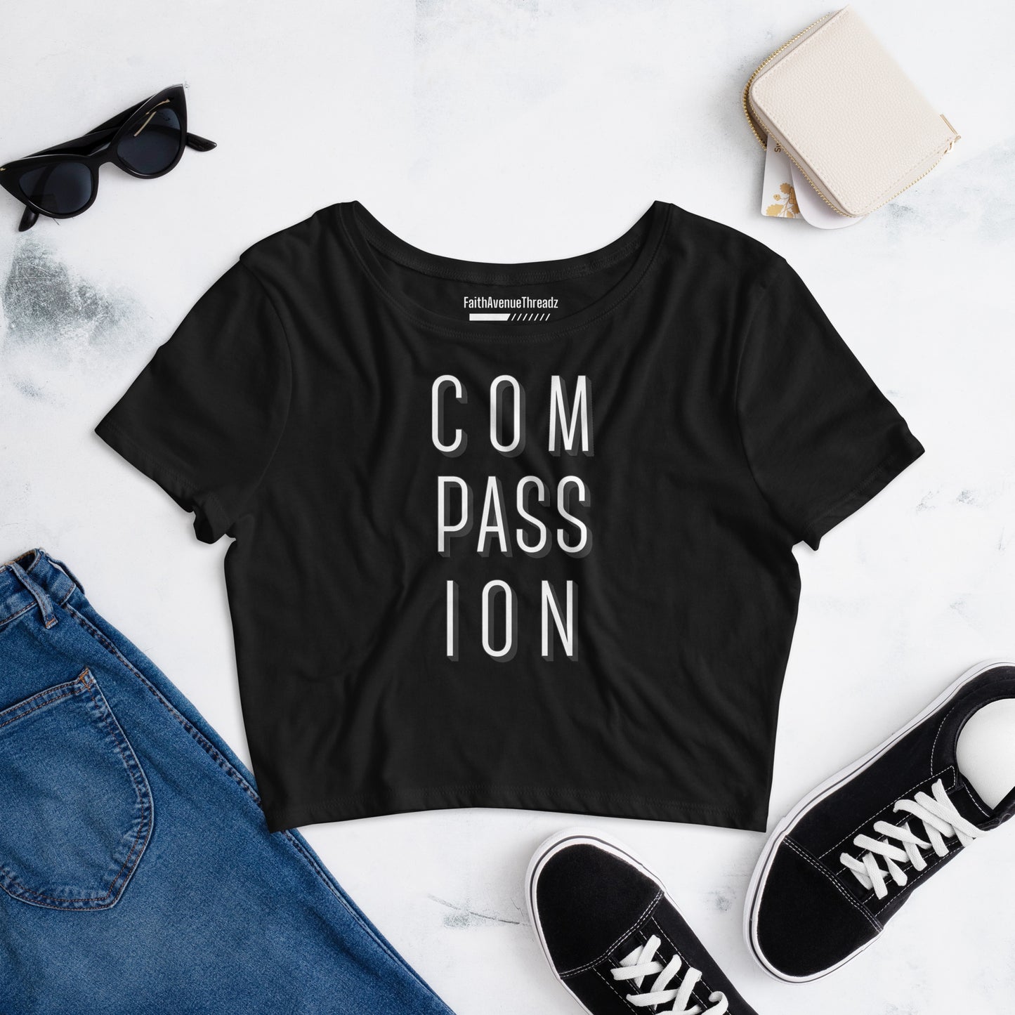 Compassion Christian Crop Top