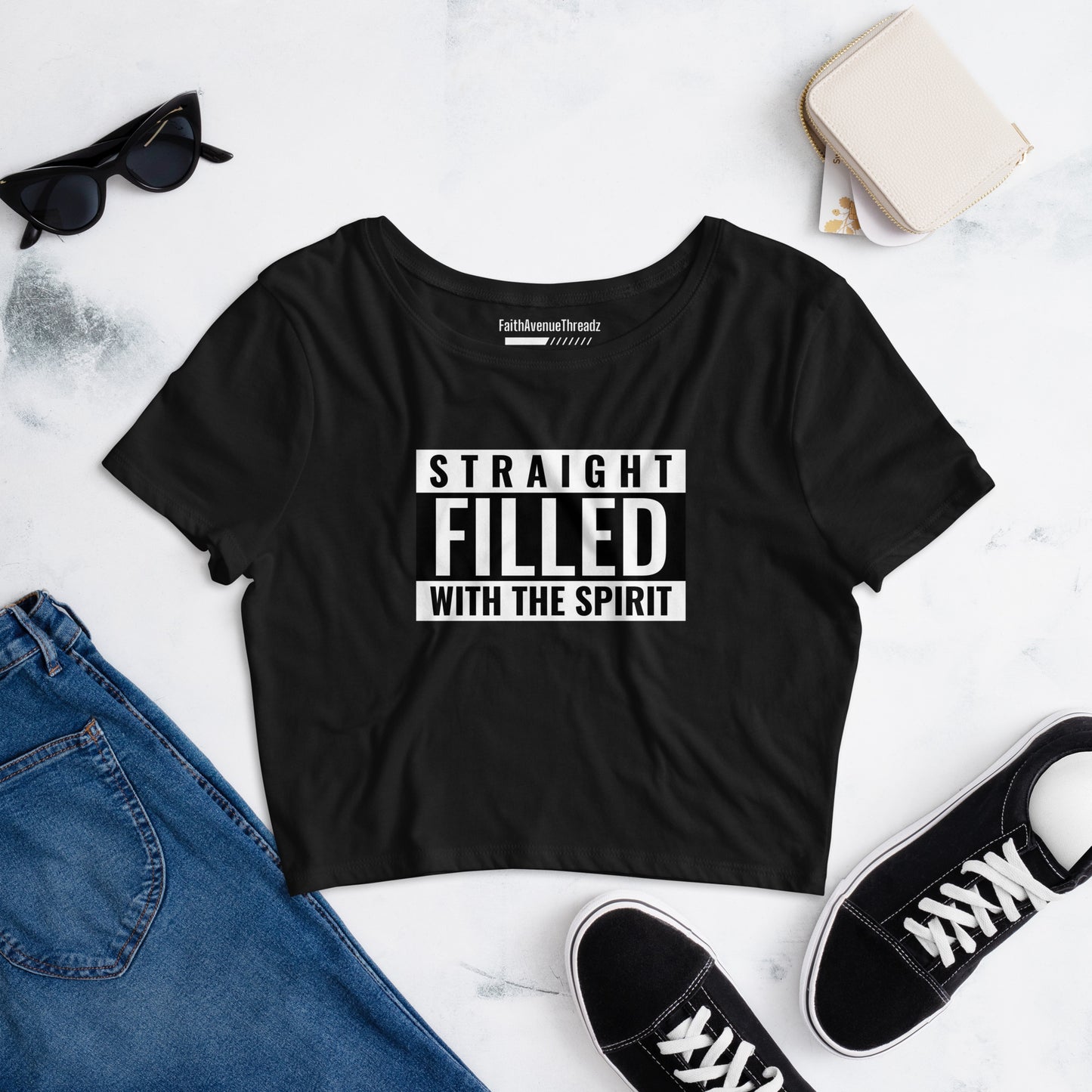 Filled With The Spirit Christian Crop Top