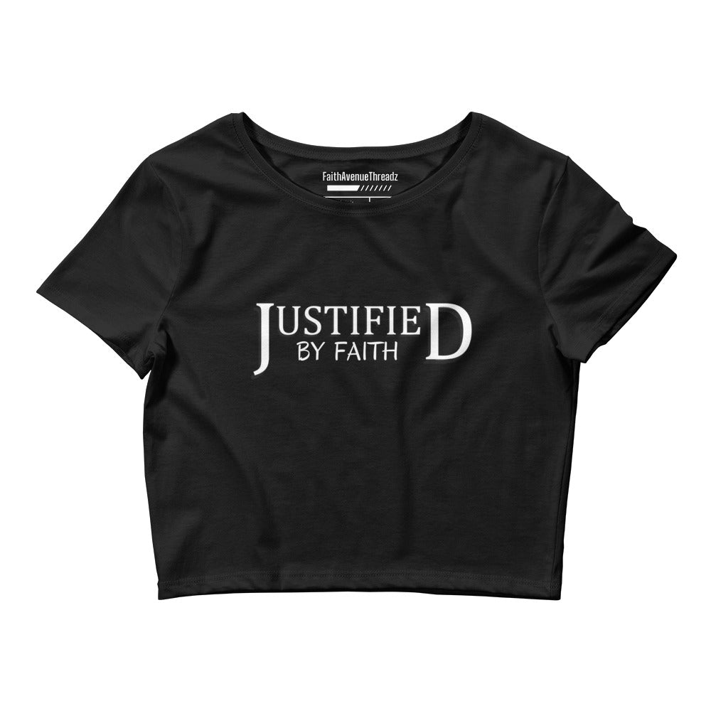Justified By Faith Christian Crop Top