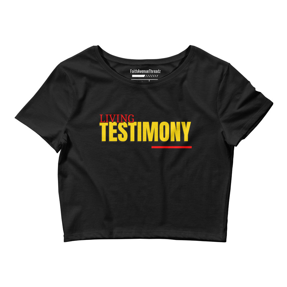 Living Testimony Christian Crop Top