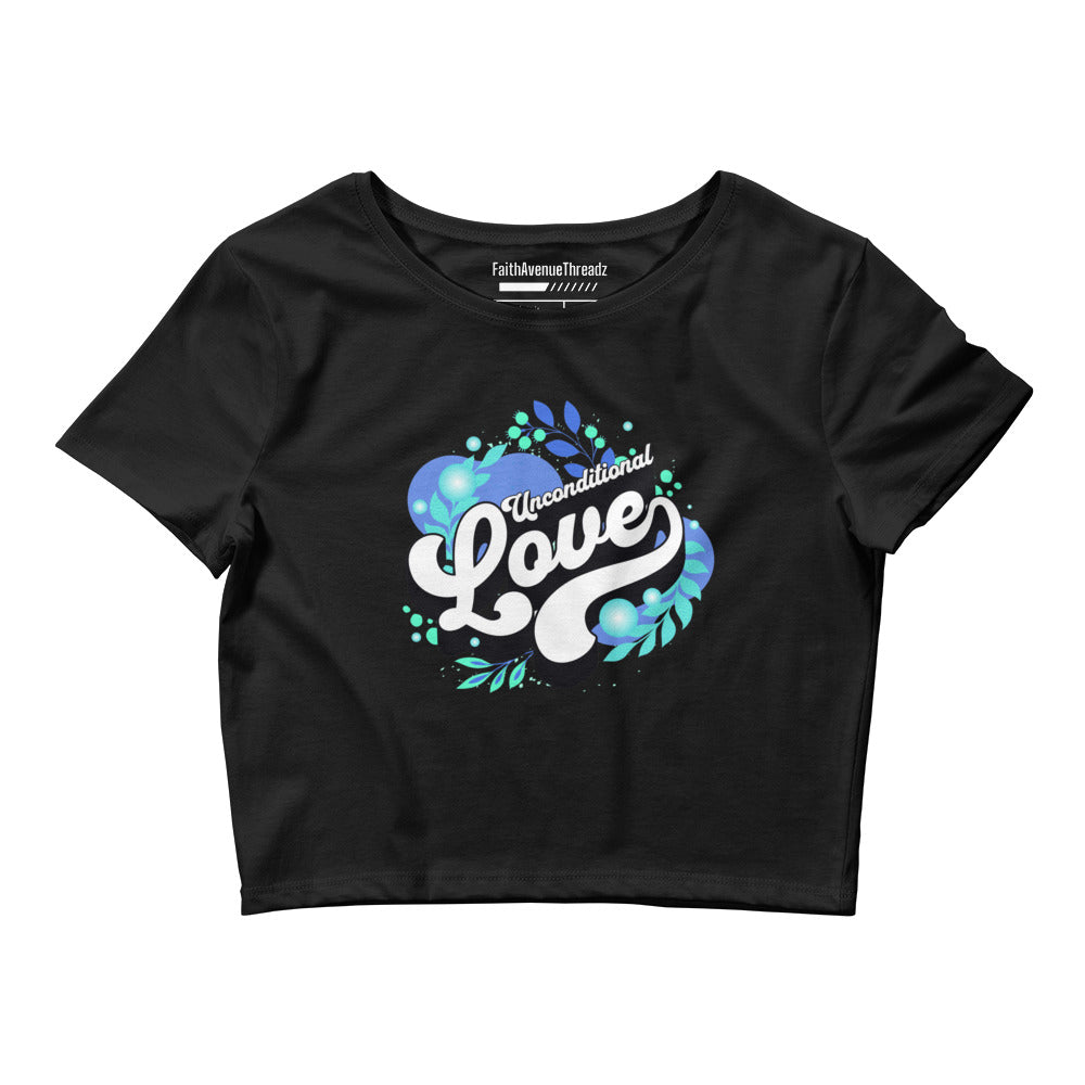 Unconditional Love Christian Crop Top
