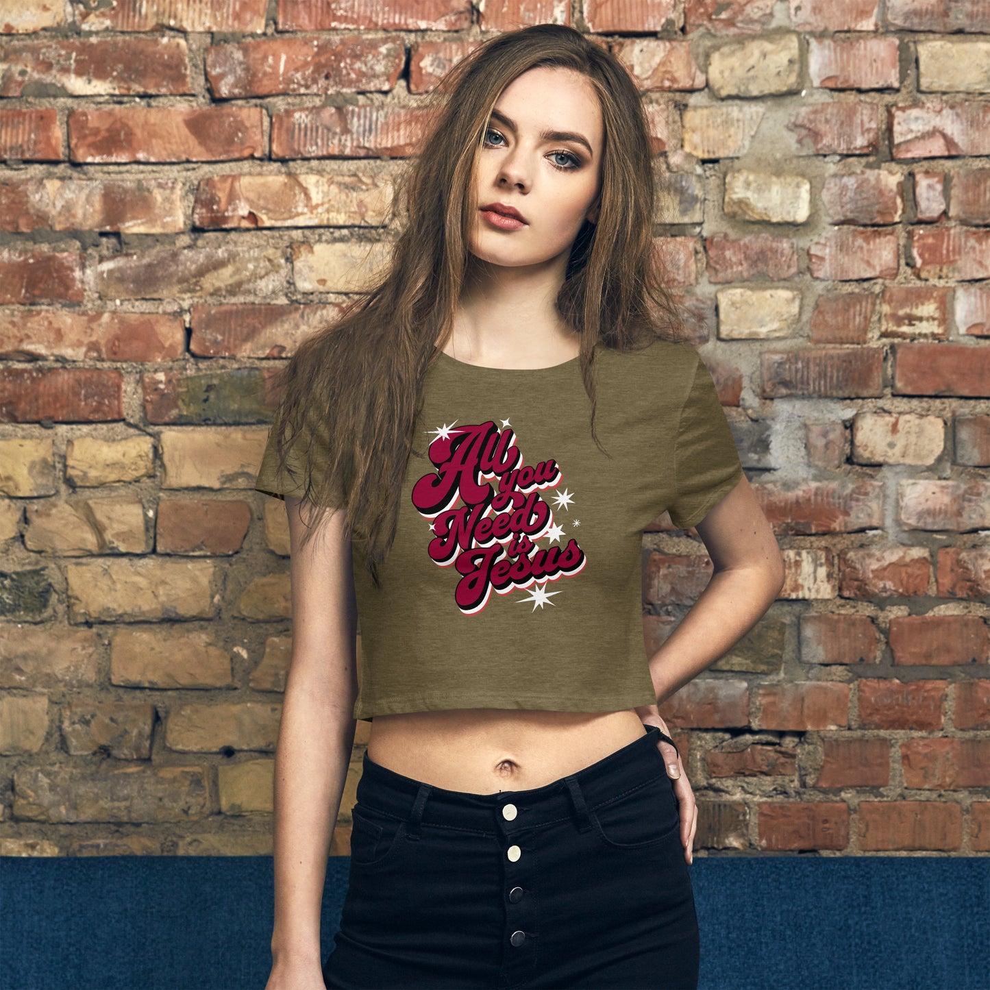 All You Need Is Jesus Christian Crop Top
