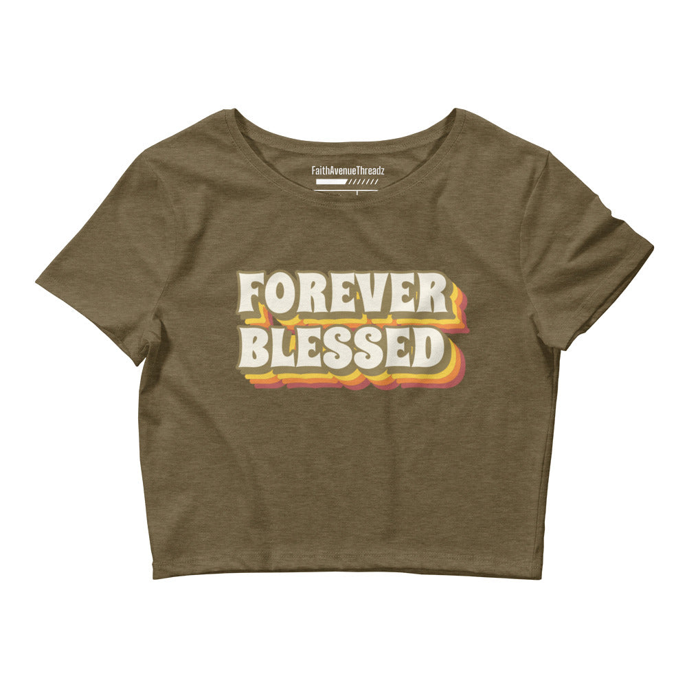Forever Blessed Christian Crop Top
