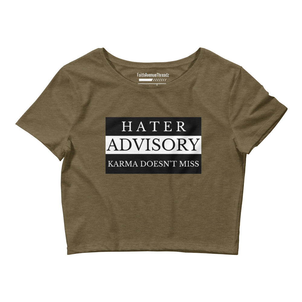 Hater Advisory Christian Crop Top