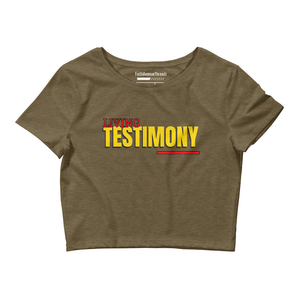 Living Testimony Christian Crop Top