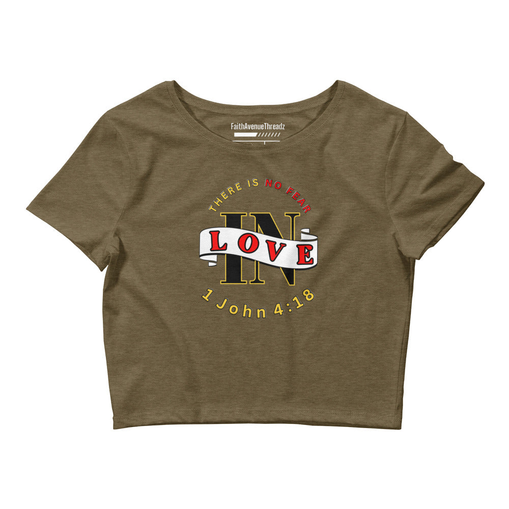 No Fear In Love Christian Crop Top