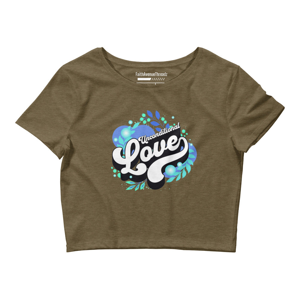 Unconditional Love Christian Crop Top