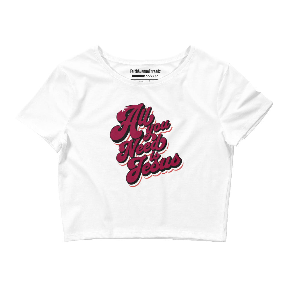 All You Need Is Jesus Christian Crop Top