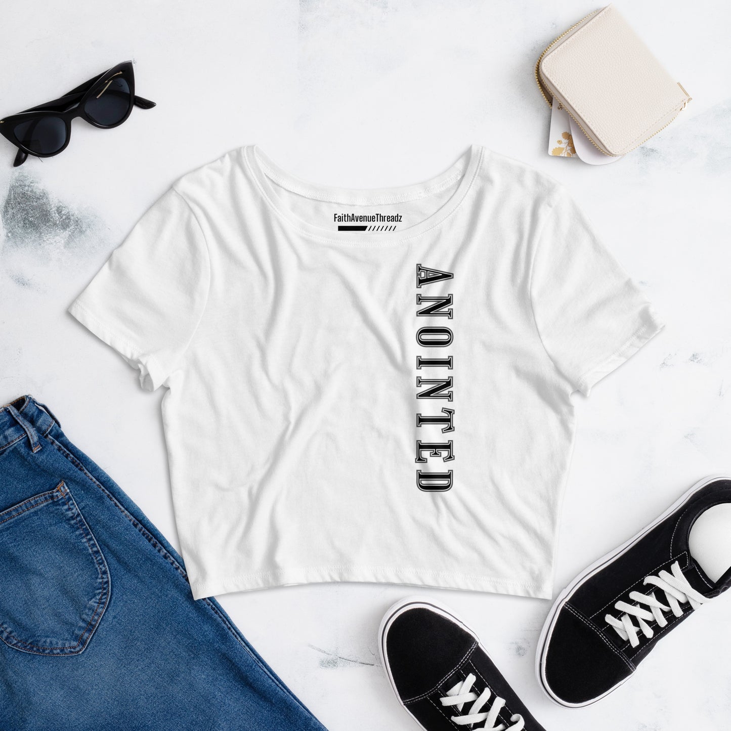 Anointed Christian Crop Top Version 1