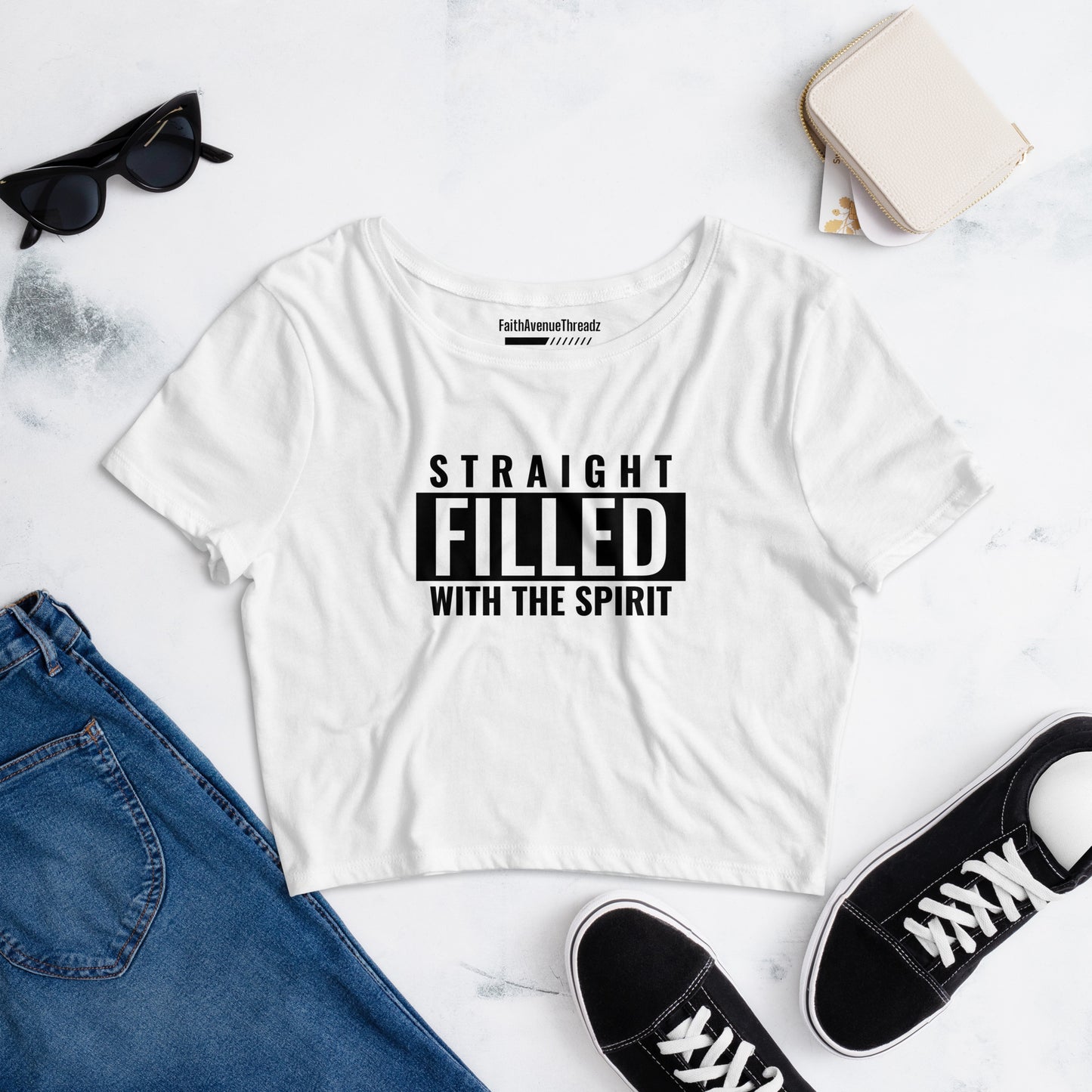 Filled With The Spirit Christian Crop Top