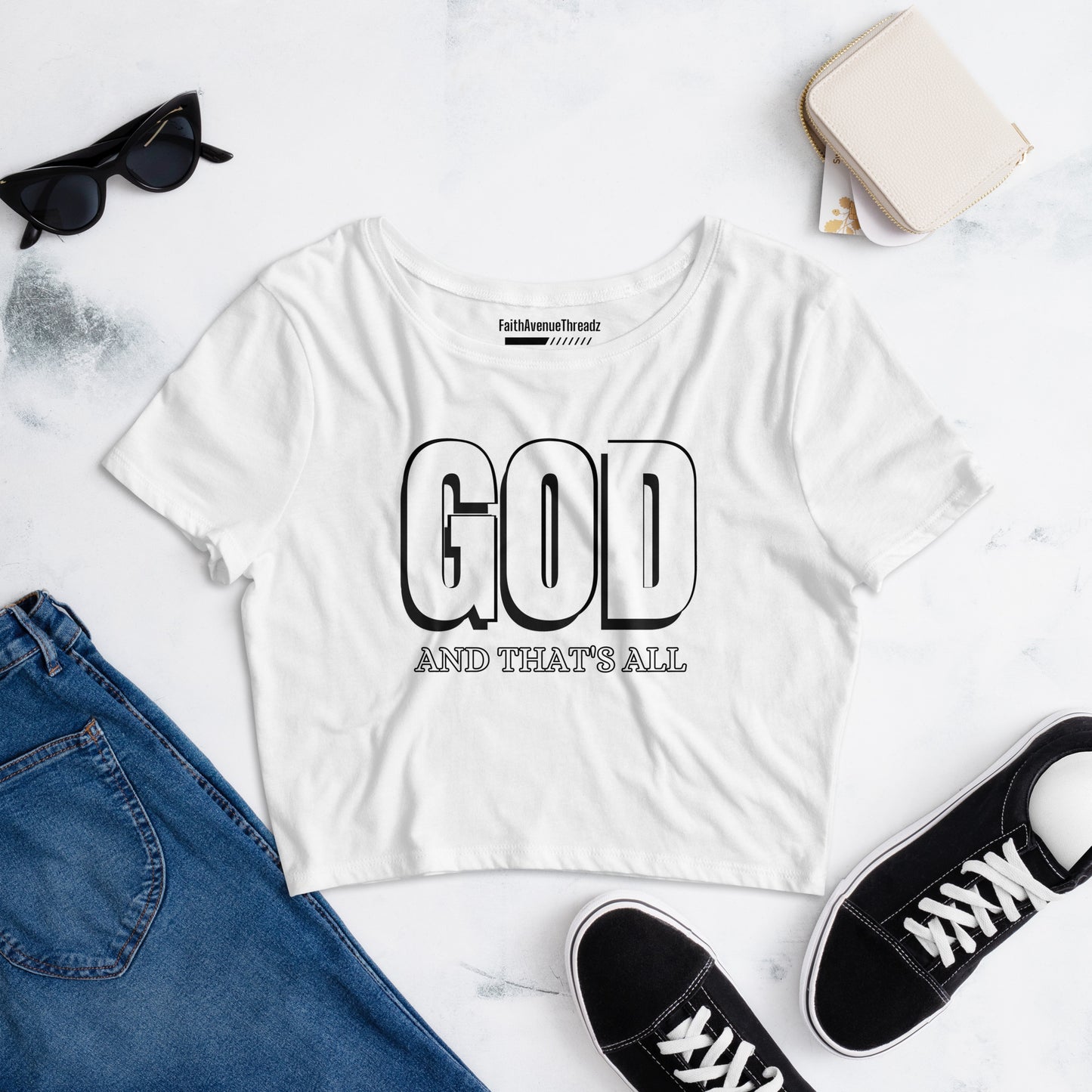 God And Thats All Christian Crop Top