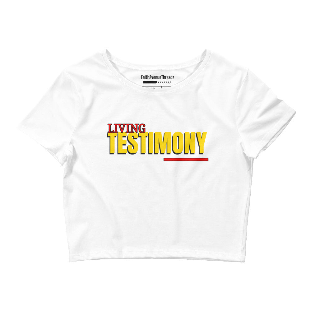 Living Testimony Christian Crop Top