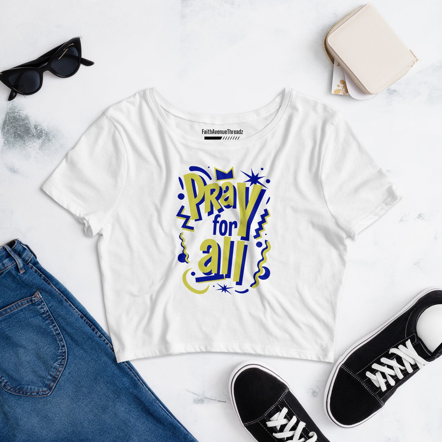 Pray For All Christian Crop Top