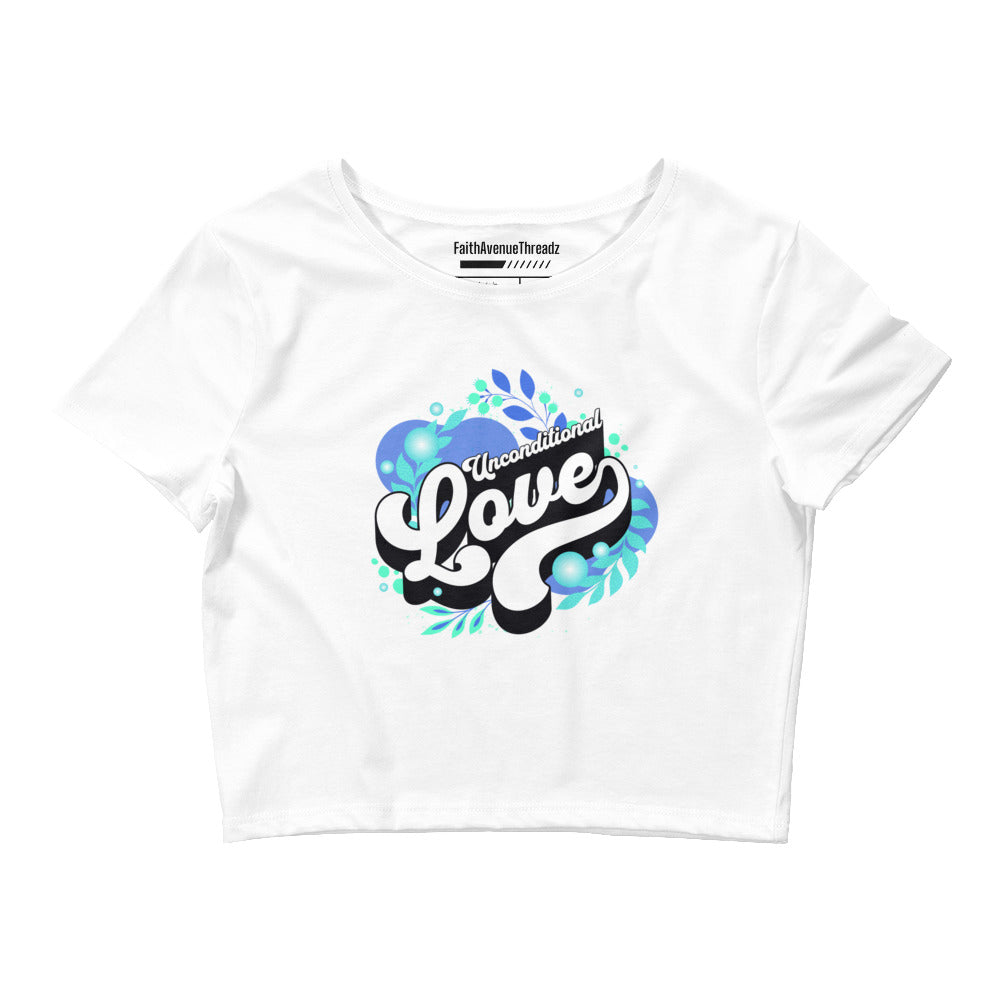 Unconditional Love Christian Crop Top