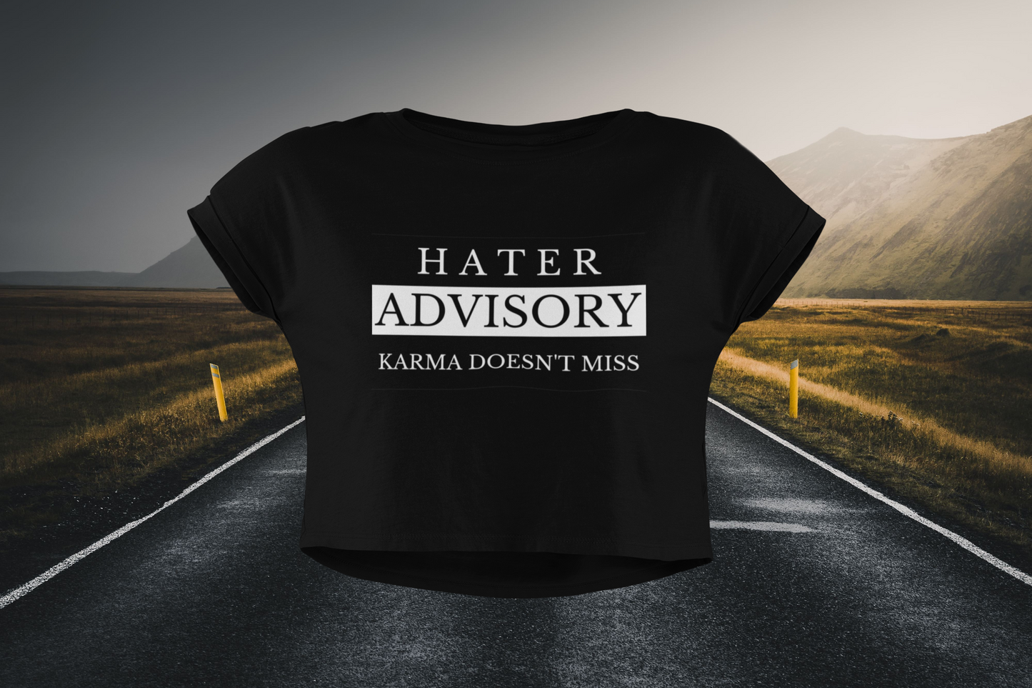 Hater Advisory Christian Crop Top