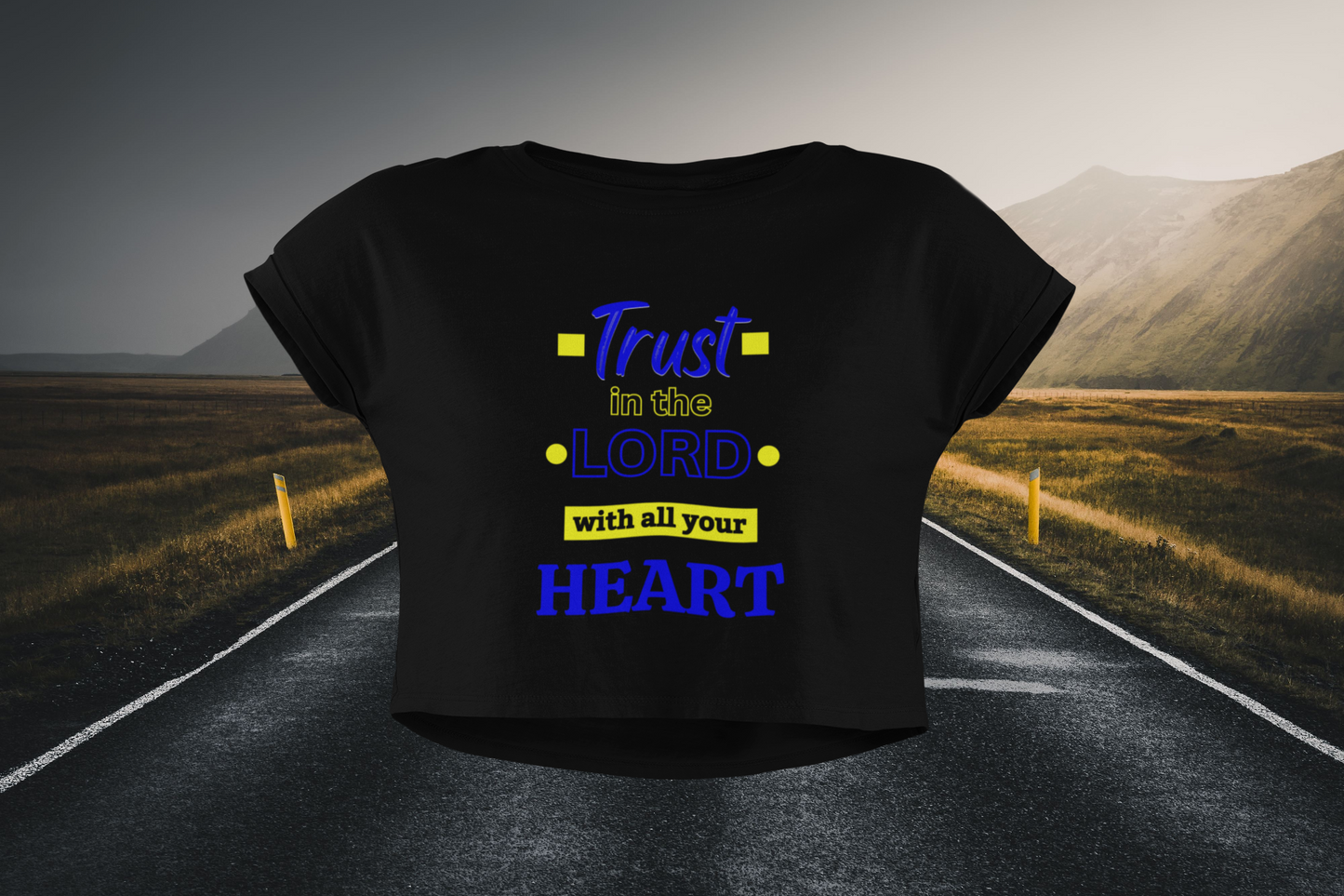 Trust In The Lord Christian Crop Top