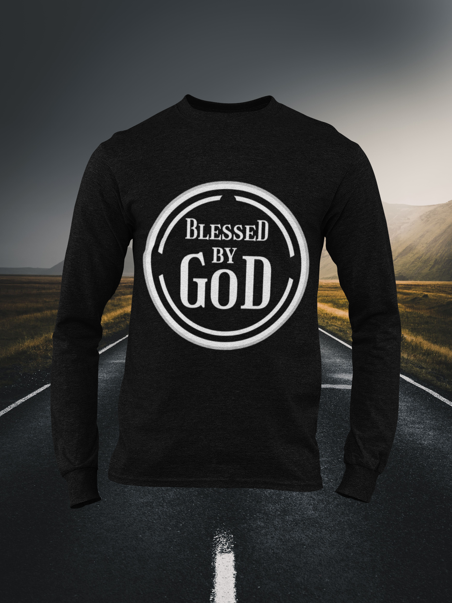 Blessed By God Christian Long Sleeve Tee