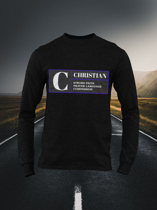 Rated C For Christian - Christian Long Sleeve Tee