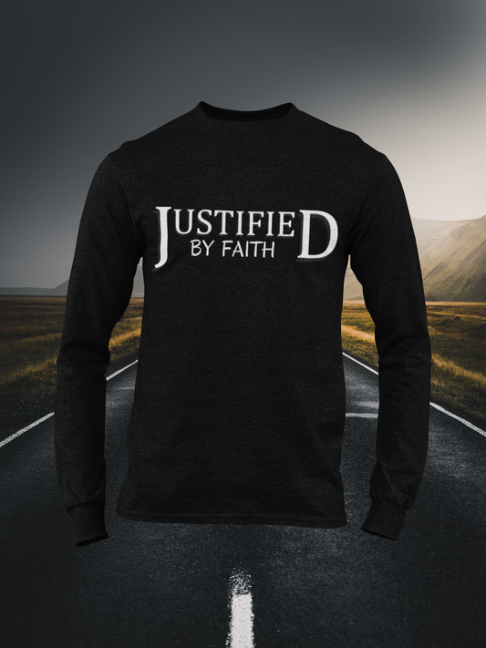 Justified By Faith Christian Long Sleeve Tee