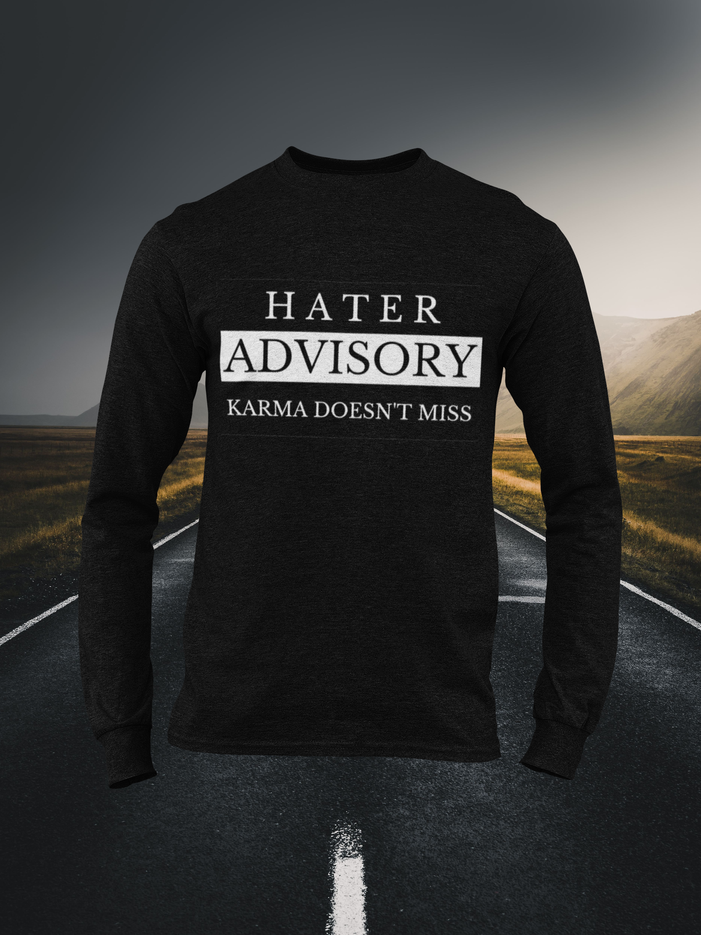 Hater Advisory Christian Long Sleeve Tee