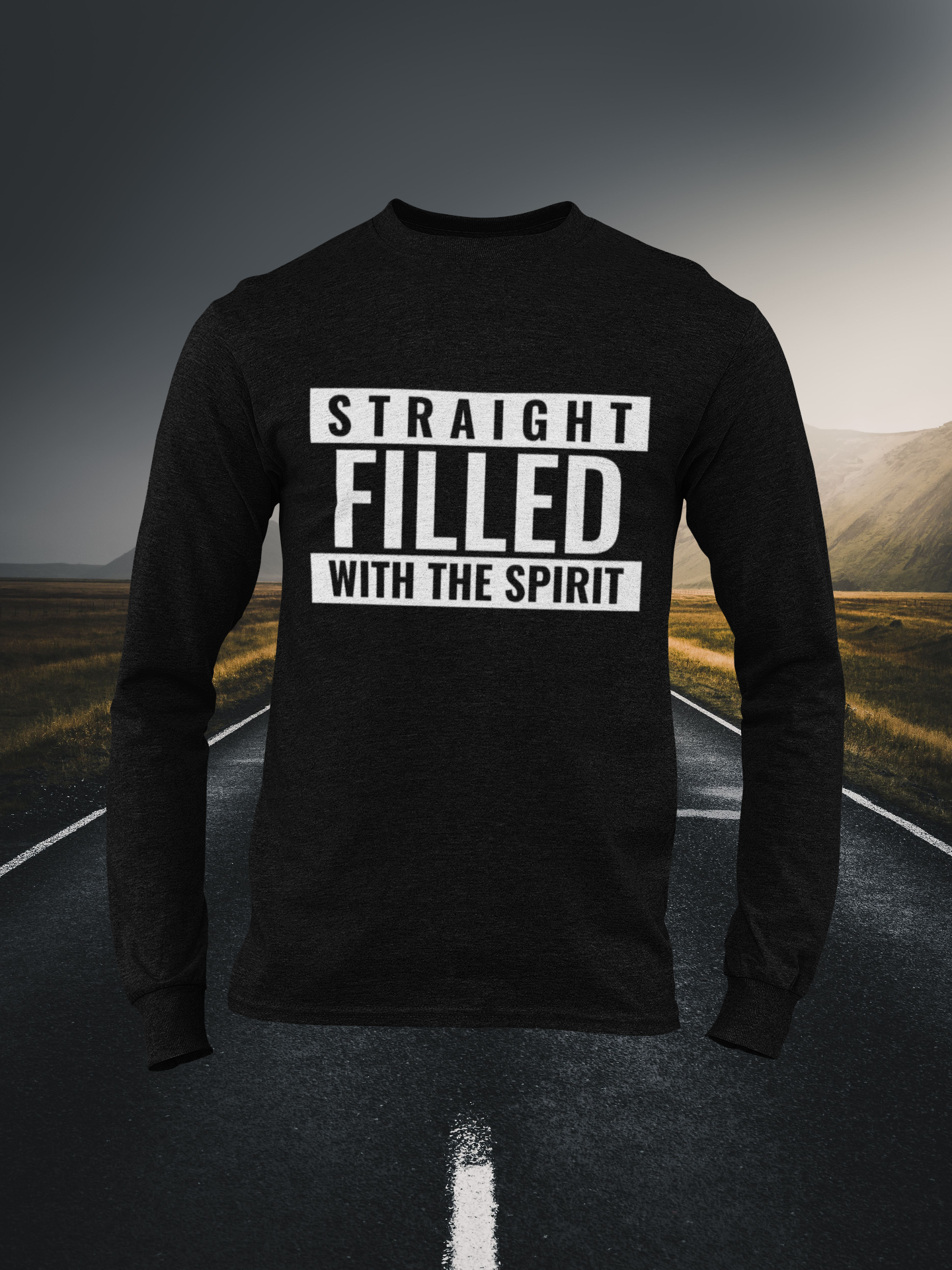 Filled With The Spirit Christian Long Sleeve Tee