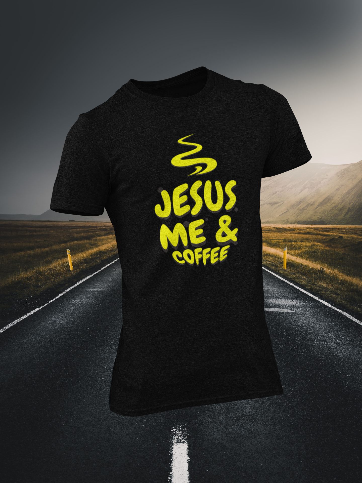 Jesus Me And Coffee Christian T-shirt