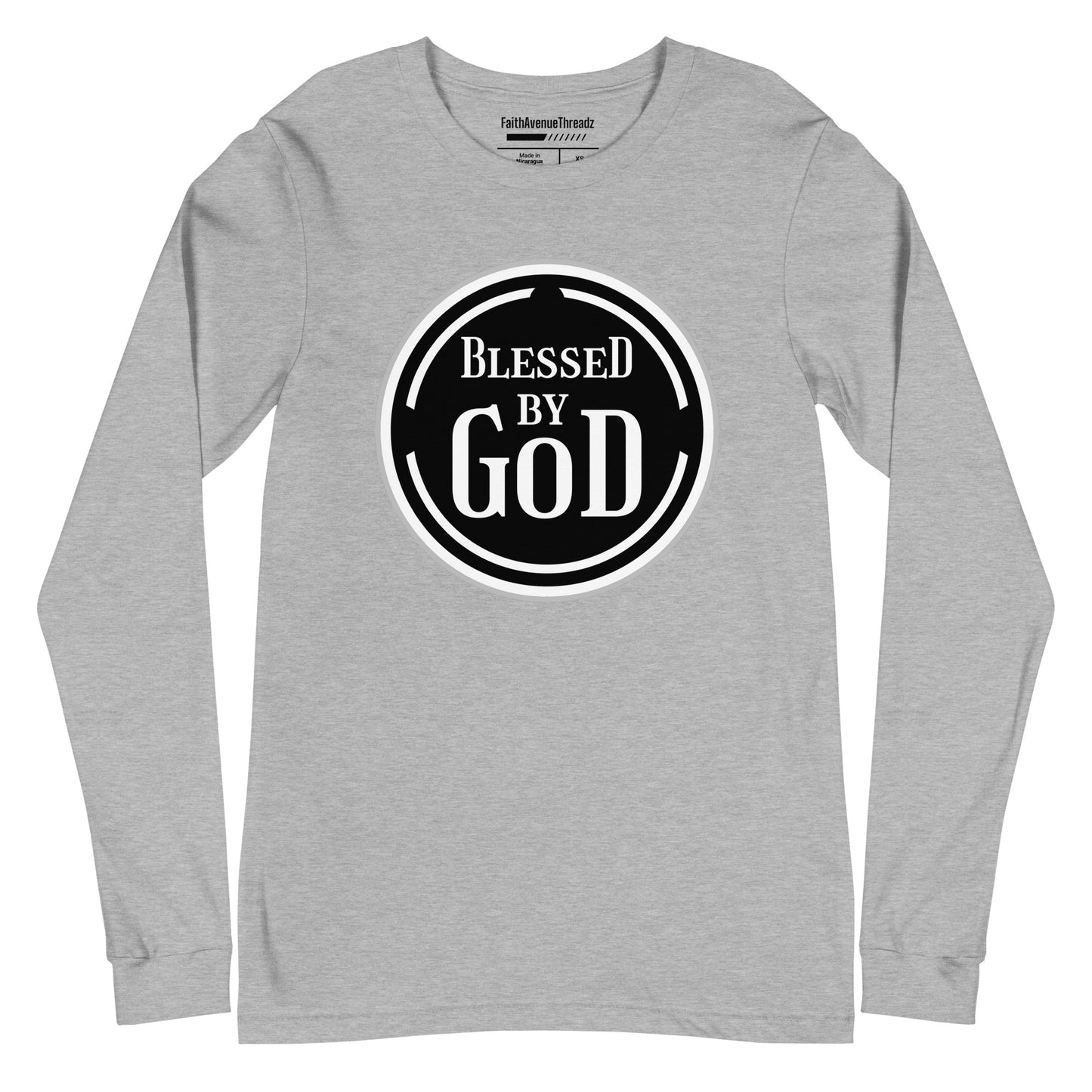 Blessed By God Christian Long Sleeve Tee