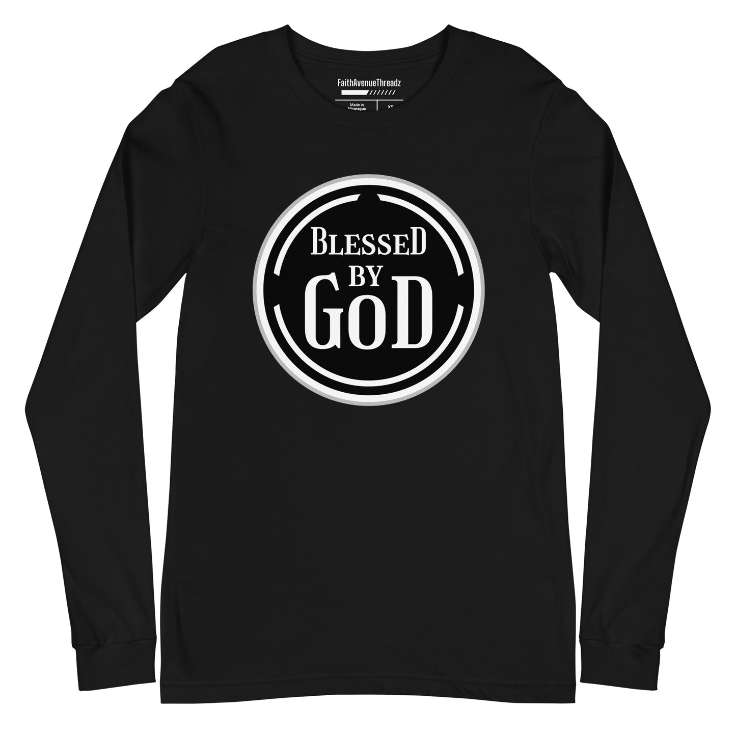 Blessed By God Christian Long Sleeve Tee