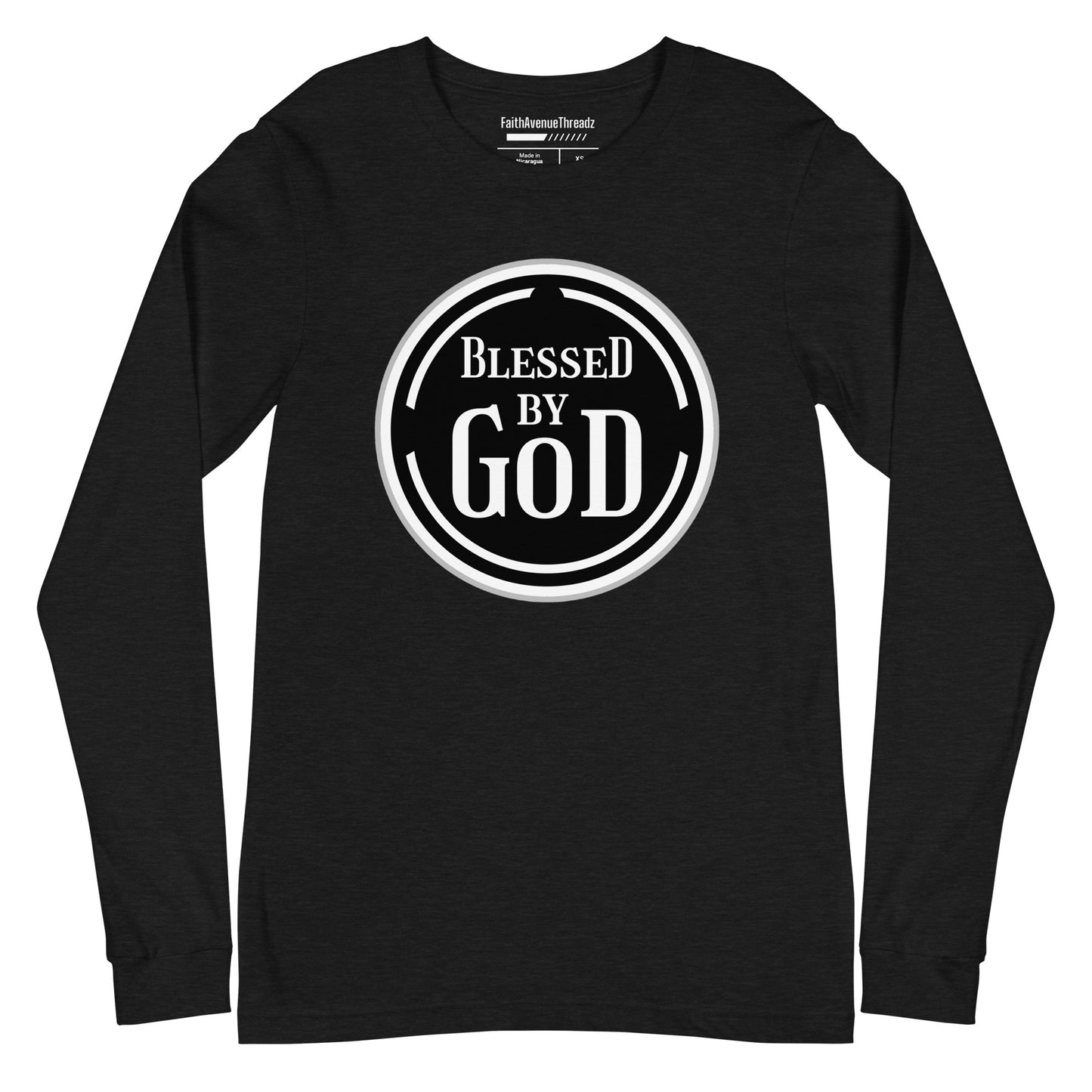 Blessed By God Christian Long Sleeve Tee