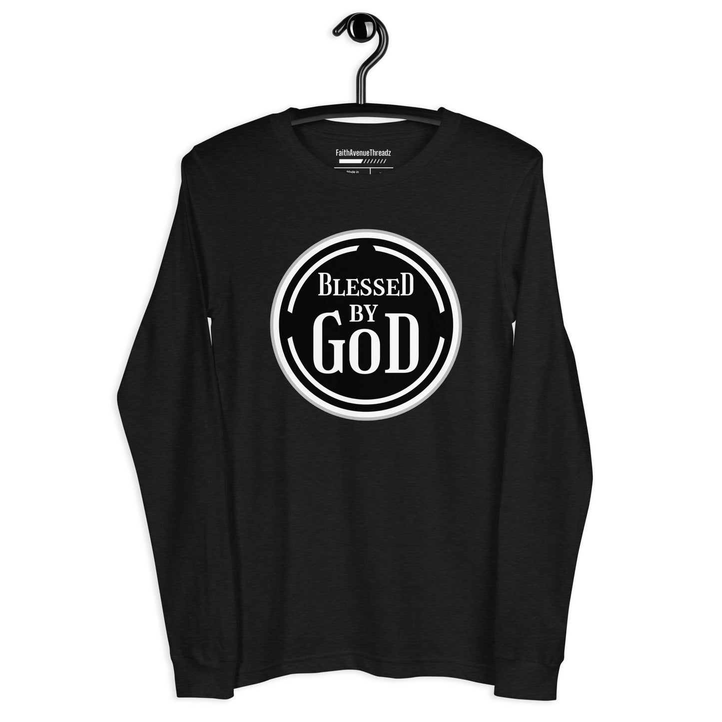 Blessed By God Christian Long Sleeve Tee