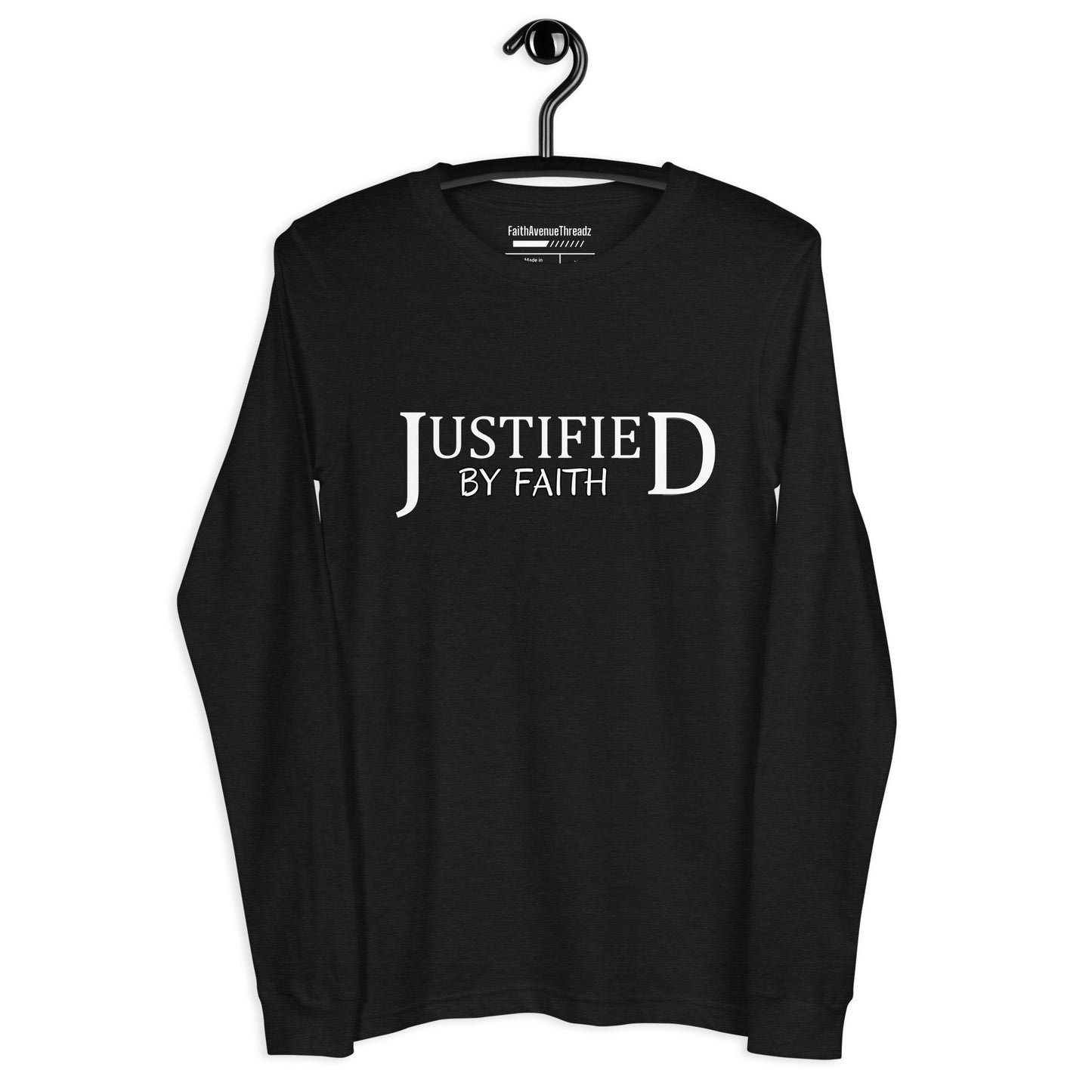 Justified By Faith Christian Long Sleeve Tee