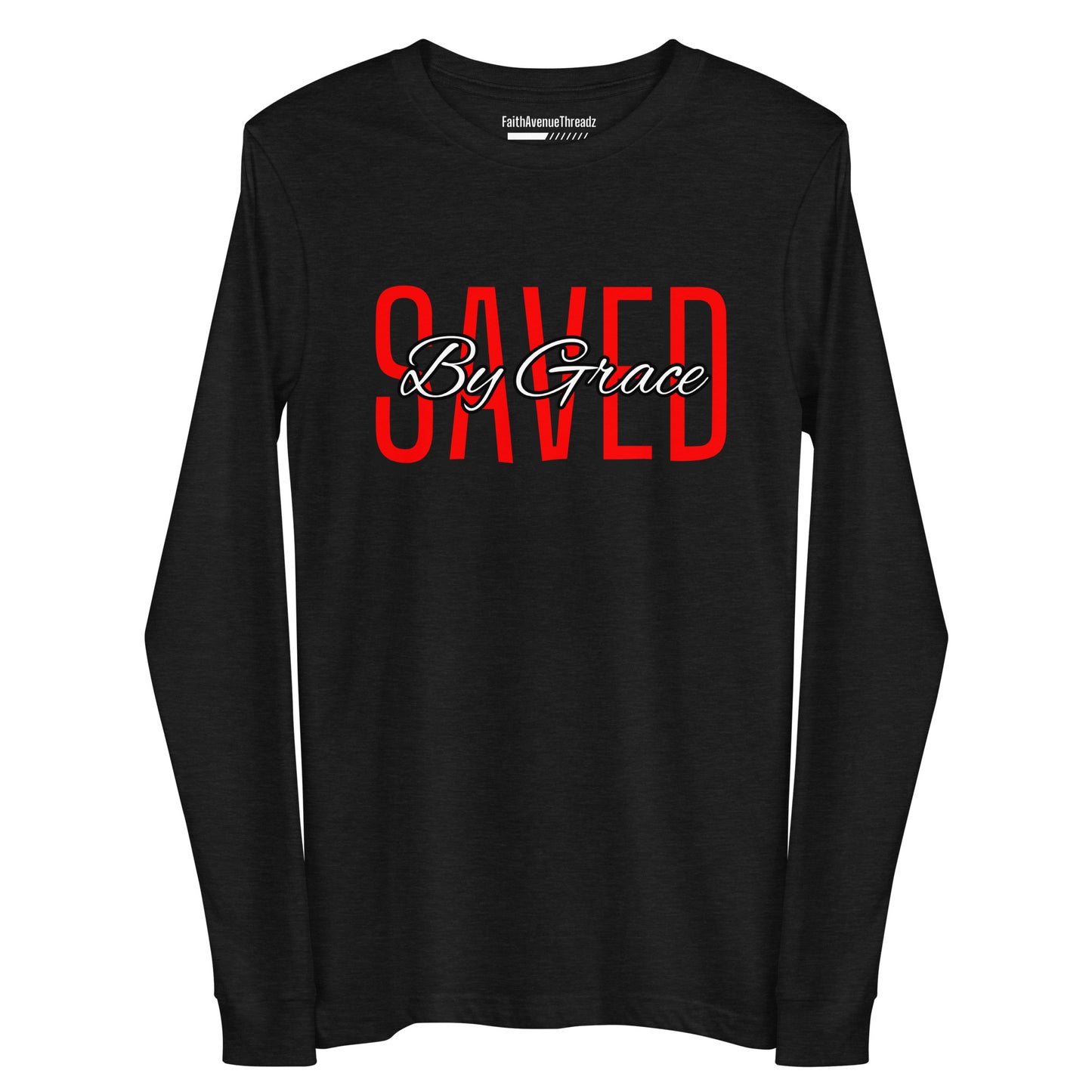 Saved By Grace Christian Long Sleeve Tee